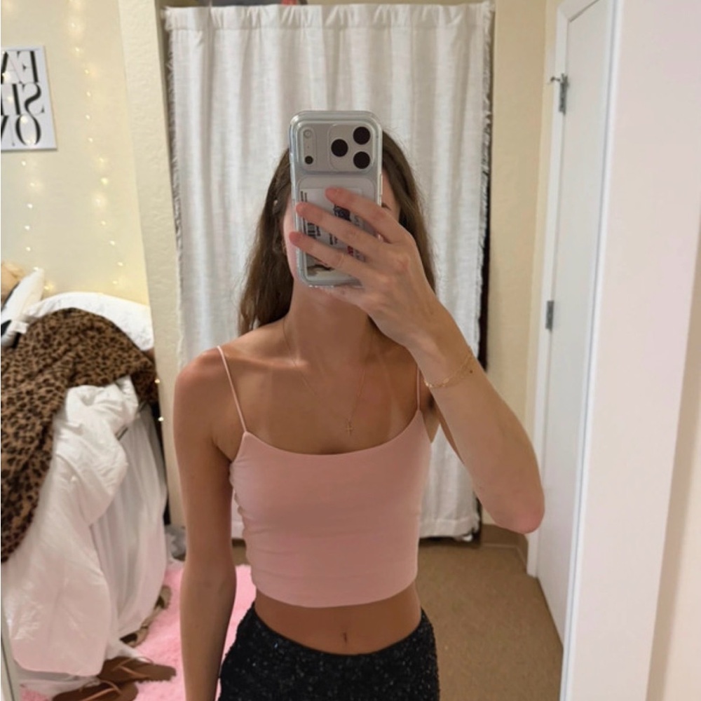 Aeropostale new Pink Spaghetti Strap Crop Tank Top